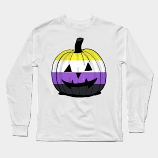 nonbinary pumpkin Long Sleeve T-Shirt